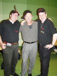 Elwood and Twanky with Vaughn Armstrong